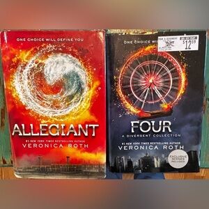 Allegiant & Four Veronica Roth Divergent Series Hardcover Books